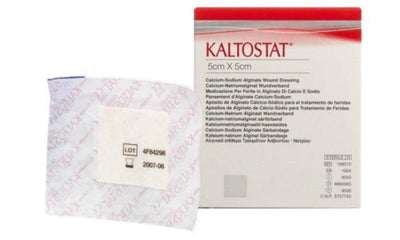 Kaltostat Alginate Dressing 5cm x 5cm x5 Sterile Non-Woven Haemostatic ELS229 -   Kaltostat EasyMeds Pharmacy
