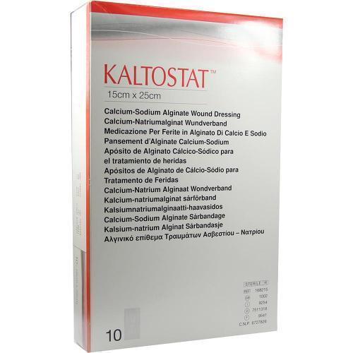 Kaltostat Alginate Dressings Sterile NonWoven Haemostatic 15cm x 25cm