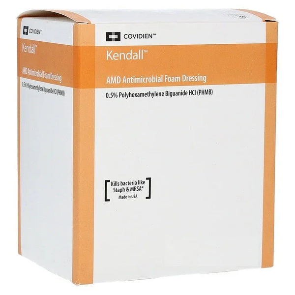 Kendall AMD Antimicrobial Sterile Foam Wound Dressings 10cm x 10cm x 10
