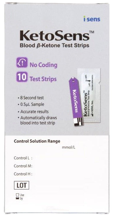 KetoSens Ketone Test Strips x 10 | EasyMeds Pharmacy