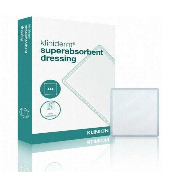 Kliniderm Superabsorbent Dressings 20cm x 40cm x 10 -   Kliniderm EasyMeds Pharmacy