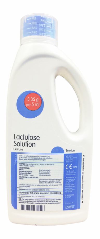 Lactulose Liquid, 3.1-3.7g/5ml Oral Solution 500ml | EasyMeds Pharmacy