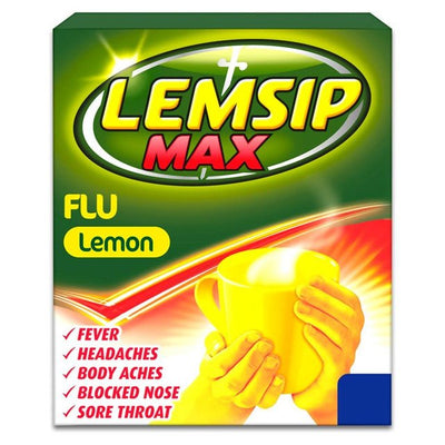 Lemsip Max Flu Lemon Sachets x 10 -   Reckitt Benckiser EasyMeds Pharmacy