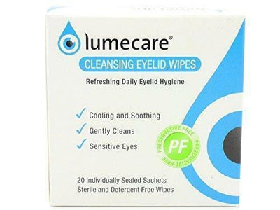 Lumecare Eyelid Wipes (5 Packs of 20) -   Medicom EasyMeds Pharmacy