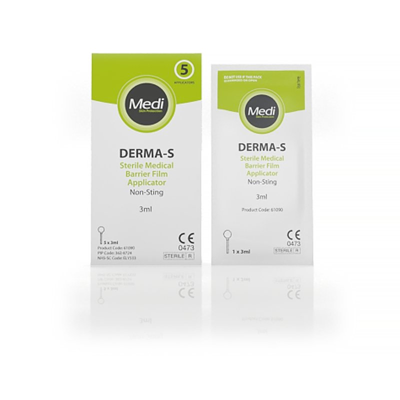 Medi Derma S Sterile Medical Barrier Film Applicators 3ml x 5 -   Medicareplus EasyMeds Pharmacy