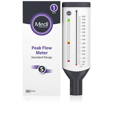 Medi Peak Flow Meter Standard Range -   Medi Peak Flow Meter Standard Range EasyMeds Pharmacy
