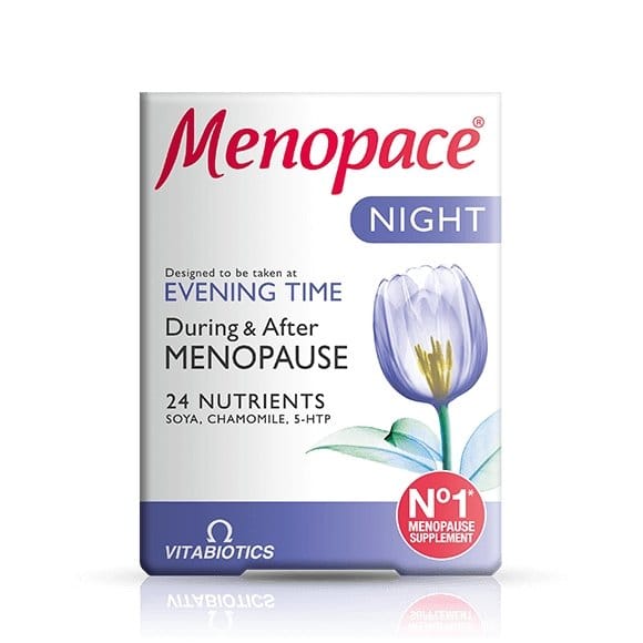 Menopace Night Tablets 30 x 2 Packs by Vitabiotics -   Vitabiotics EasyMeds Pharmacy