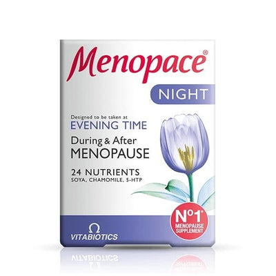 Menopace Night Tablets 30 x 2 Packs by Vitabiotics -   Vitabiotics EasyMeds Pharmacy