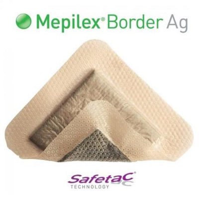 Mepilex Border AG 7cm x 7.5cm Bordered Silver Foam Dressings | EasyMeds Pharmacy