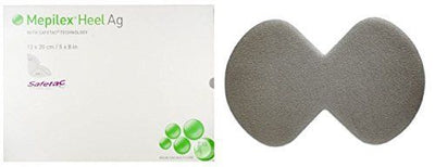 Mepilex HEEL AG 13cm x 20cm Bordered Silver Foam Dressings -   Molnlycke EasyMeds Pharmacy