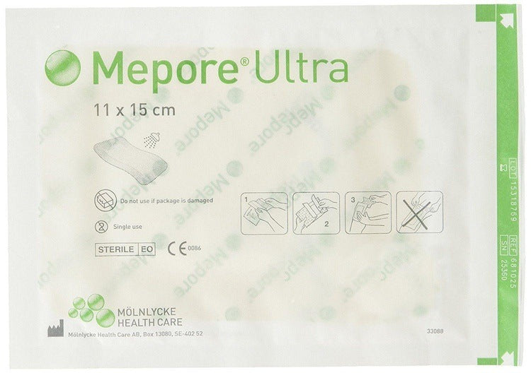 Mepore Ultra 9cm x 25cm Wound Dressings Waterproof Showerproof -   Molnlycke EasyMeds Pharmacy