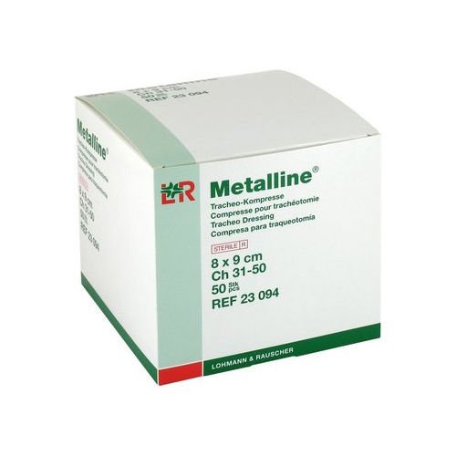 Metalline Tracheo Wound Contact Layer Dressing 8cm x 9cm -   Metalline EasyMeds Pharmacy