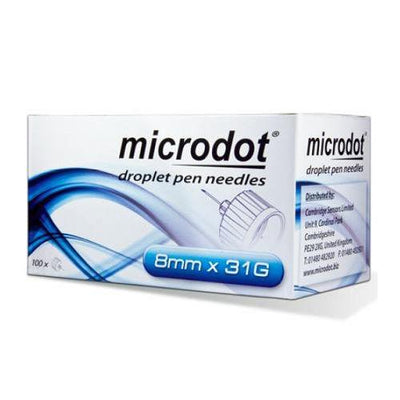 Microdot Droplet Pen Needles 8mm/31g x 100 | EasyMeds Pharmacy