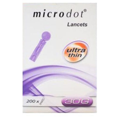 Microdot Lancet 30g/0.31mm x 200 | Ultra Thin -   Cambridge Sensors EasyMeds Pharmacy