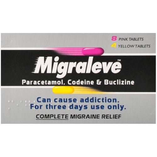 Migraleve Complete Relief 12 Tablets -   Johnson & Johnson EasyMeds Pharmacy