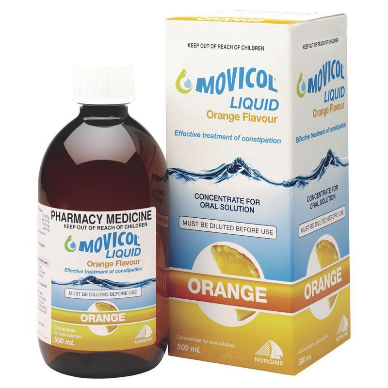 Movicol Liquid Concentrate Orange Potassium Chloride & Sodium Hydrog 500ml | EasyMeds Pharmacy
