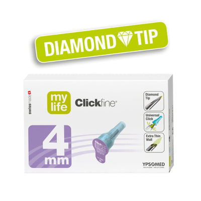 Mylife Clickfine Diamond Tip Pen Needles 4mm x 100 | EasyMeds Pharmacy