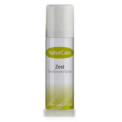 NaturCare Zest Deodorant Aerosol Spray 50ml x 1 -   Naturcare EasyMeds Pharmacy