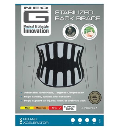 Neo G RX Stabilized Back Brace / Back Support | S/M/L/XL -   Neo G EasyMeds Pharmacy