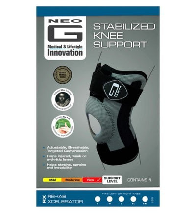 Neo G RX Stabilized Knee Support - Medium -   Neo G EasyMeds Pharmacy