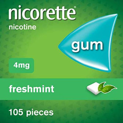 Nicorette Freshmint Sugar Free Nicotine Gum 4mg x 105 | EasyMeds Pharmacy