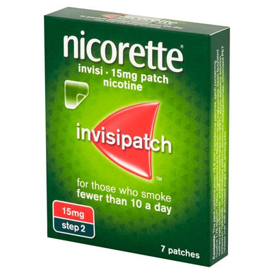 Nicorette Invisi Patch (Step 2) 15mg x 7 -   Johnson & Johnson EasyMeds Pharmacy