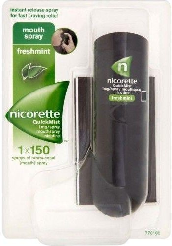 Nicorette QuickMist Freshmint Mouthspray 1mg 1x150 Sprays -   Nicorette EasyMeds Pharmacy