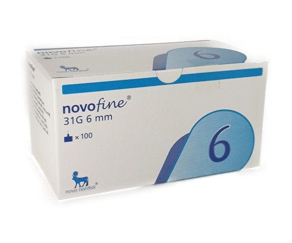 Novofine Pen Needles 6mm/31G or 8mm/30G x100