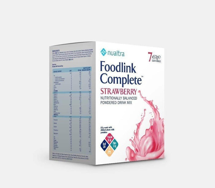 Nualtra Foodlink Complete Powder Strawberry ( 7 x 57g) | EasyMeds Pharmacy