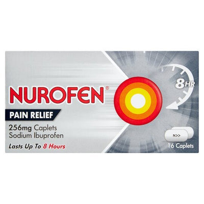 Nurofen Joint & Back Pain Relief 256mg 16 Caplets (Max 2 Packs/Order) | EasyMeds Pharmacy
