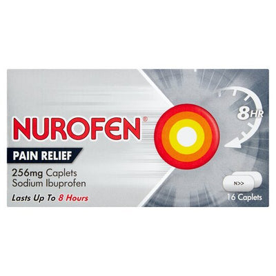 Nurofen Joint & Back Pain Relief 256mg 16 Caplets -   Reckitt Benckiser EasyMeds Pharmacy