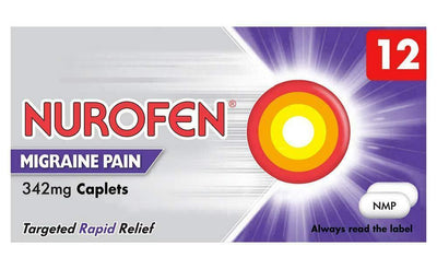 Nurofen Migraine/Headache Tablets 342mg | Pack of 12 | Rapid Pain Relief | EasyMeds Pharmacy