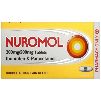 Nuromol Ibuprofen & Paracetamol 24 Tablets 200mg/500mg -   Reckitt Benckiser EasyMeds Pharmacy