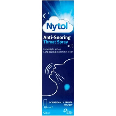 Nytol Anti-Snoring Throat Spray - 50ml -   Omega Pharma EasyMeds Pharmacy