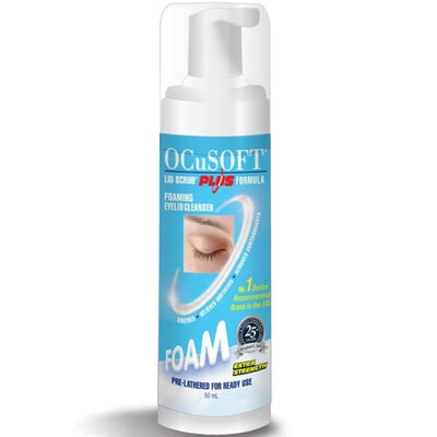 OCuSOFT Lid Scrub Plus Formula Foaming Eyelid Cleanser - 50ml -   Scope Opthalmics EasyMeds Pharmacy