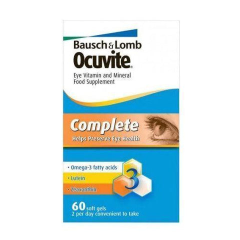 Ocuvite Complete Eye Supplement/Vitamins(DHA, Lutein, & Zinc) | EasyMeds Pharmacy