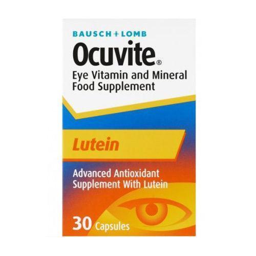Ocuvite Lutein Eye Vitamin Mineral Supplement 30 Capsules -   Bausch and Lomb EasyMeds Pharmacy