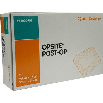 Opsite Post-Op Waterproof Dressings | 9.5cm x 8.5cm | Pack of 20 -   Smith & Nephew EasyMeds Pharmacy