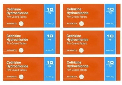 Pack of 180 (6 x 30) ALMUS Branded Cetirizine 10mg Tablets | EasyMeds Pharmacy