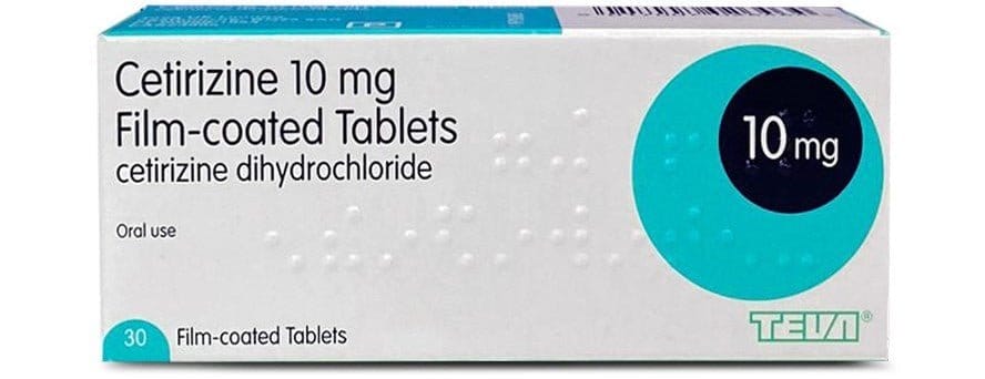 Pack of 180 (6 x 30) TEVA Branded Cetirizine 10mg Tablets | EasyMeds Pharmacy