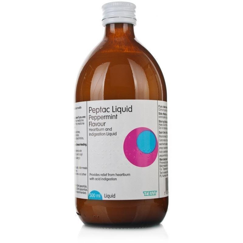 Peptac Peppermint Flavour Liquid 500ml -   Teva EasyMeds Pharmacy