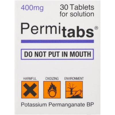 Permitabs Potassium Permanganate 30 BP Solution Tablets | EasyMeds Pharmacy
