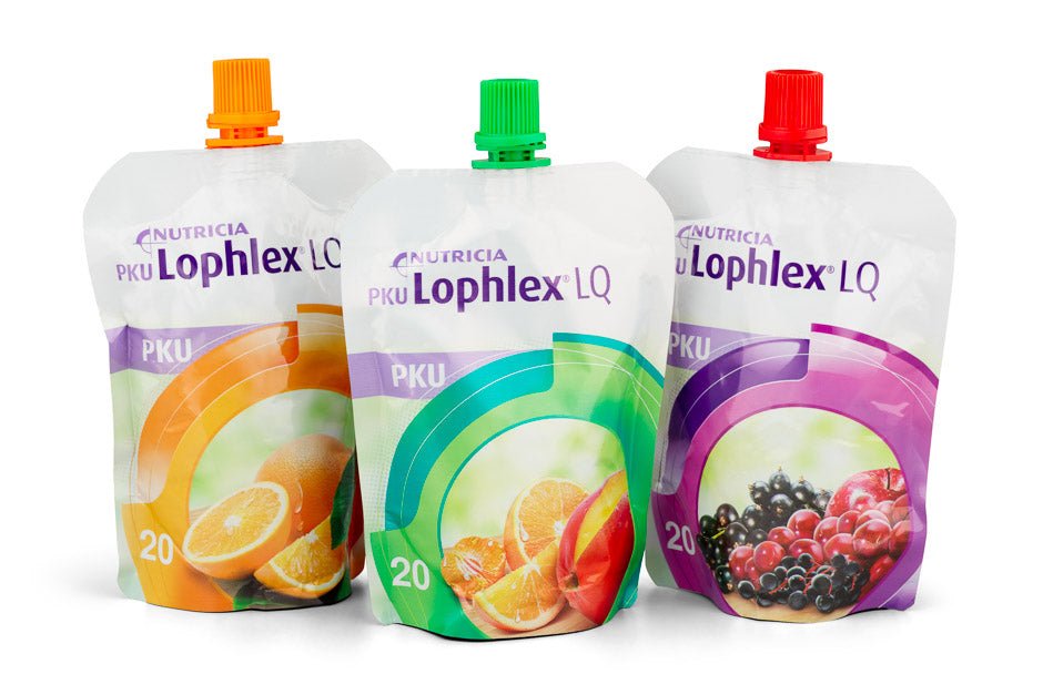 PKU Lophlex LQ 20 (125ml x 30) Orange/Topical/Berries | EasyMeds Pharmacy