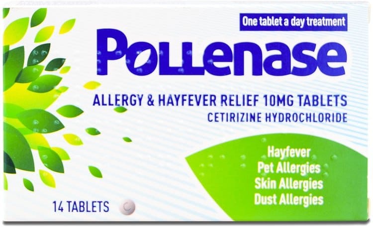 Pollenase Allergy & Hayfever Relief Cetirizine 10mg Tablets - Pack of 14 -   Dr. Reddy's EasyMeds Pharmacy