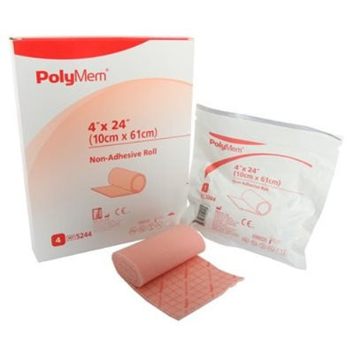 PolyMem Non-Adhesive Rolls 10cm x 61cm x 4, Sterile, Foam, 5244 | EasyMeds Pharmacy