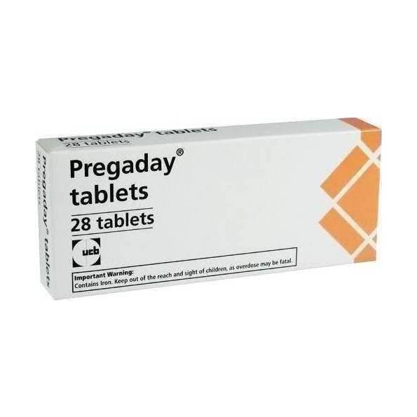 Pregaday 28 Tablets - Iron/Folic Acid Supllement | EasyMeds Pharmacy