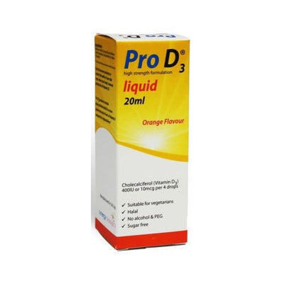 Pro D3 100IU Vitamin D3 Liquid Drops 20ml | Vitamin D Supplement -   Synergy Biologics EasyMeds Pharmacy