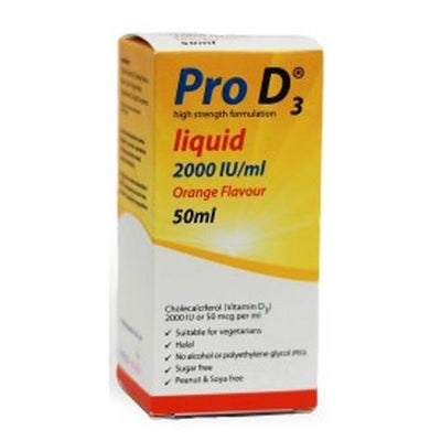 Pro D3 Vitamin D3 2000IU 50ml Liquid Vitamin D3 Supplement -   Synergy Biologics EasyMeds Pharmacy