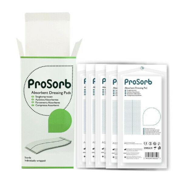 Prosorb Sterile Absorbent Low Adherent Wound Dressing Pads 10cm x 20cm x 25 | EasyMeds Pharmacy