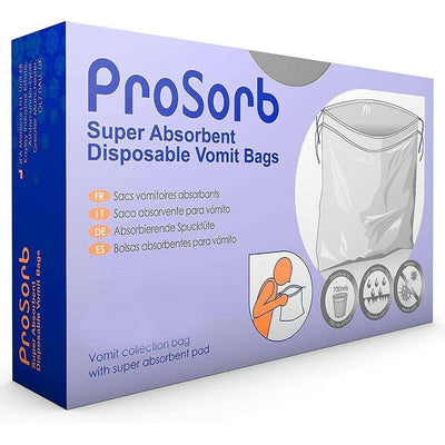 Prosorb Super Absorbent Disposable Sick Vomit Bags x 20 | EasyMeds Pharmacy